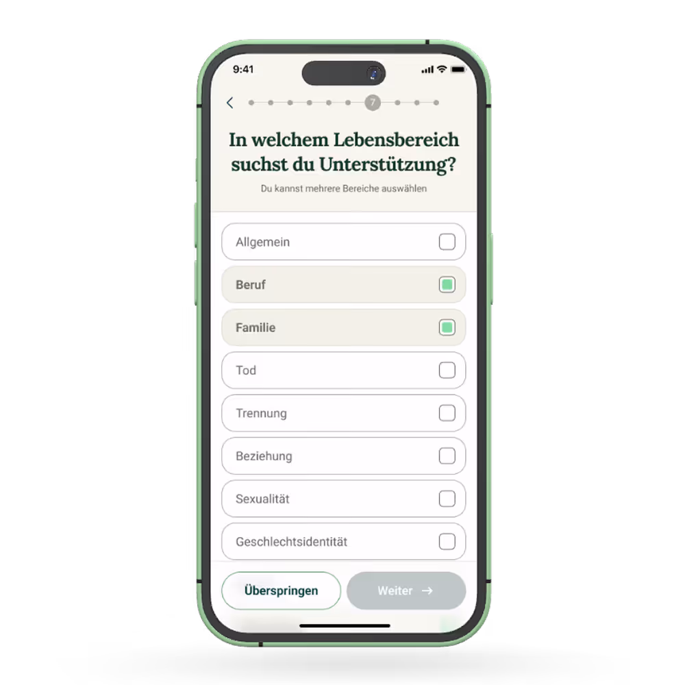 Device mockup showcasing the Therapy Lift App