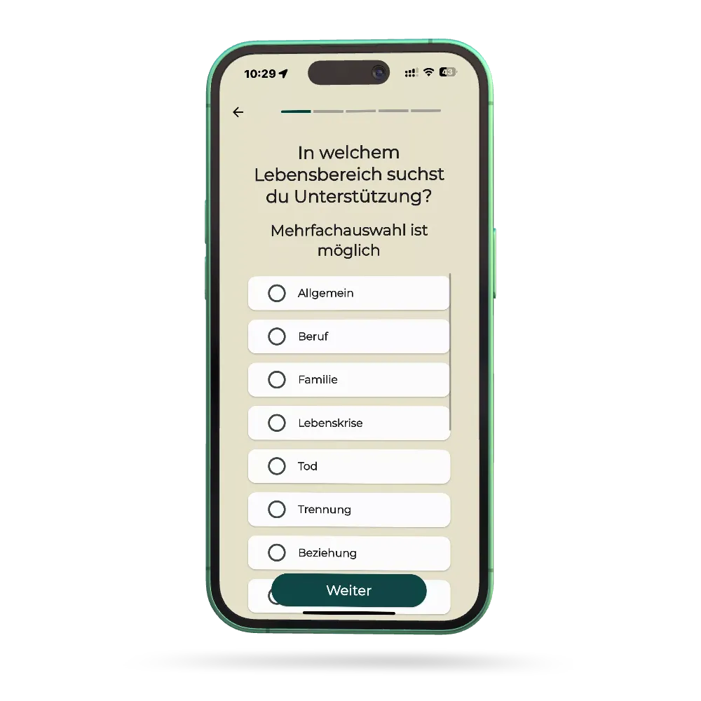 Device mockup showcasing the Therapy Lift App