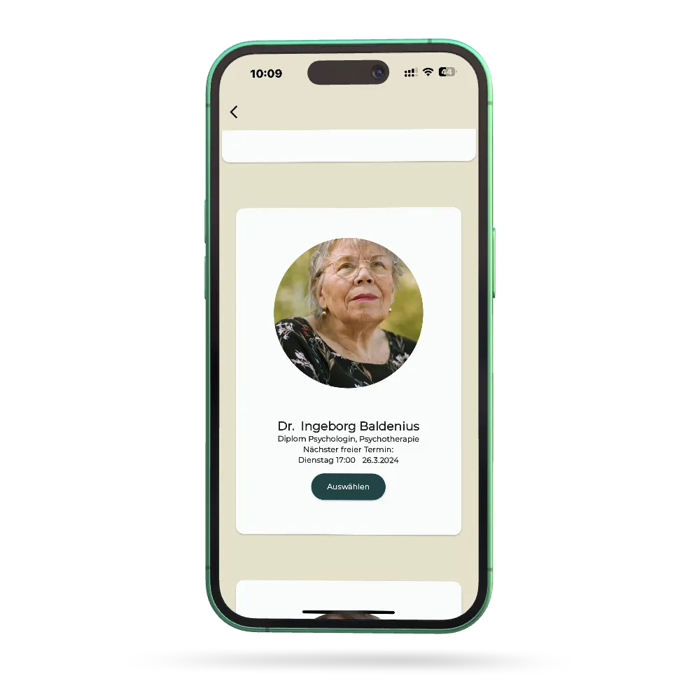 Device mockup showcasing the Therapy Lift App